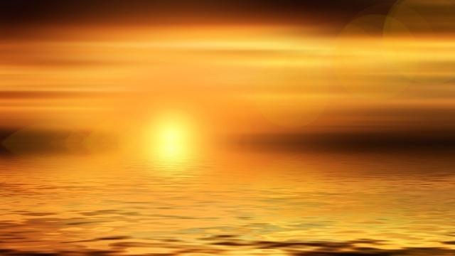 Image of sunset over water